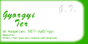 gyorgyi ter business card
